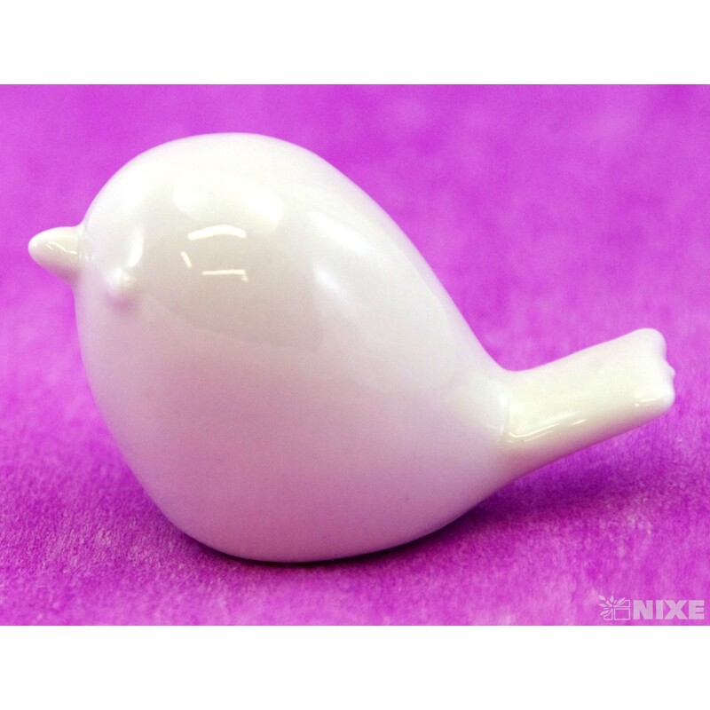 PTÁČEK KERAMIKA 4,5x3,5cm*BÍLÁ