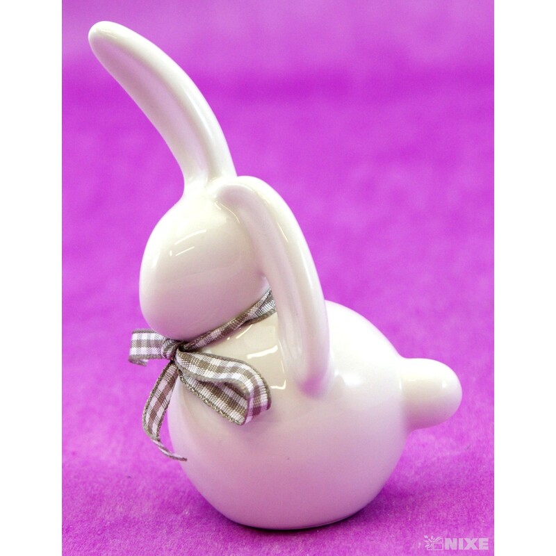 ZAJÍC KERAMIKA 11x5cm*BÍLÁ