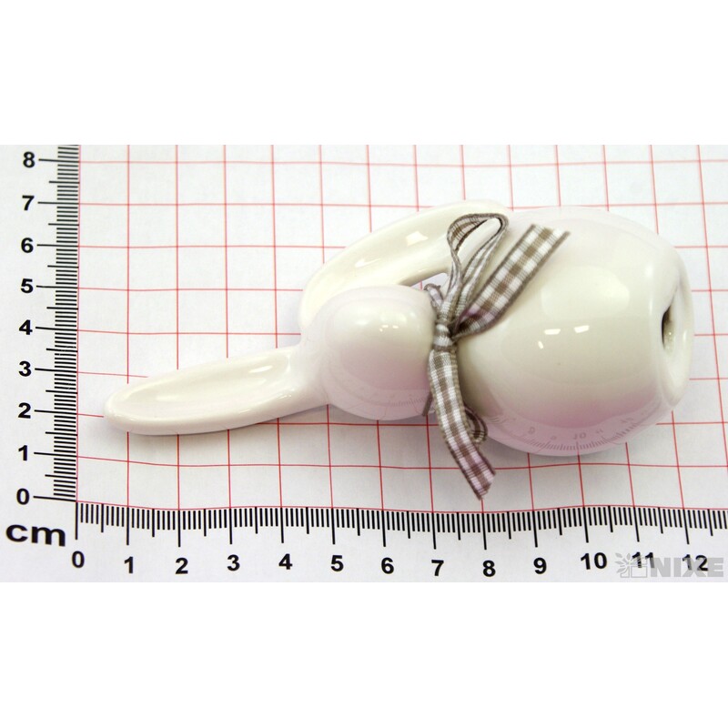 ZAJÍC KERAMIKA 11x5cm*BÍLÁ