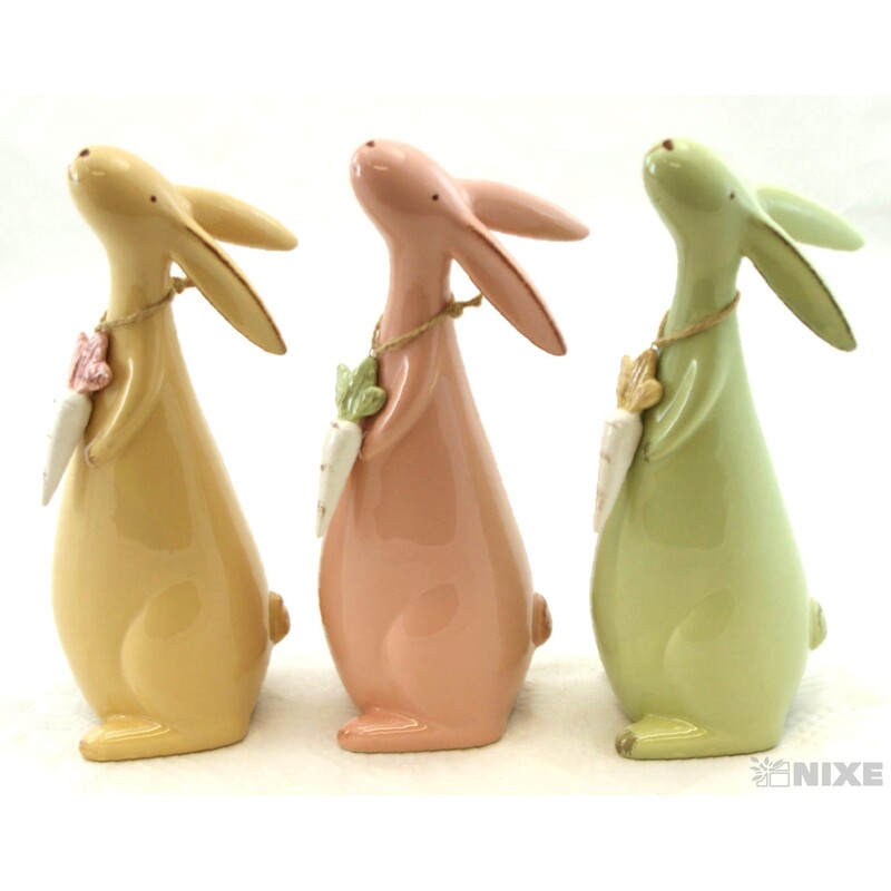 ZAJÍC KERAMIKA 25cm*MIX BAREV