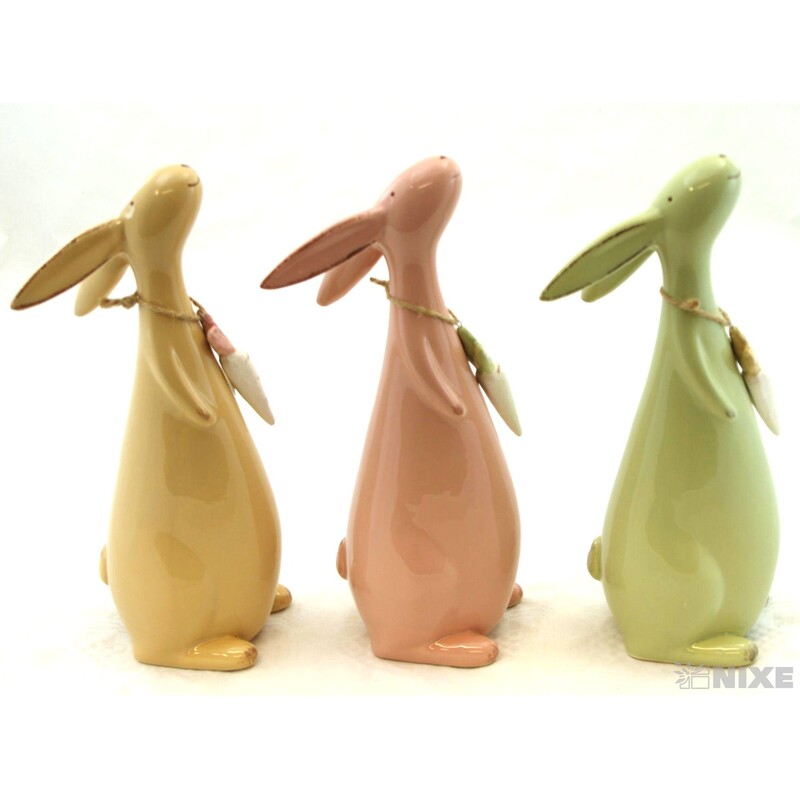 ZAJÍC KERAMIKA 25cm*MIX BAREV