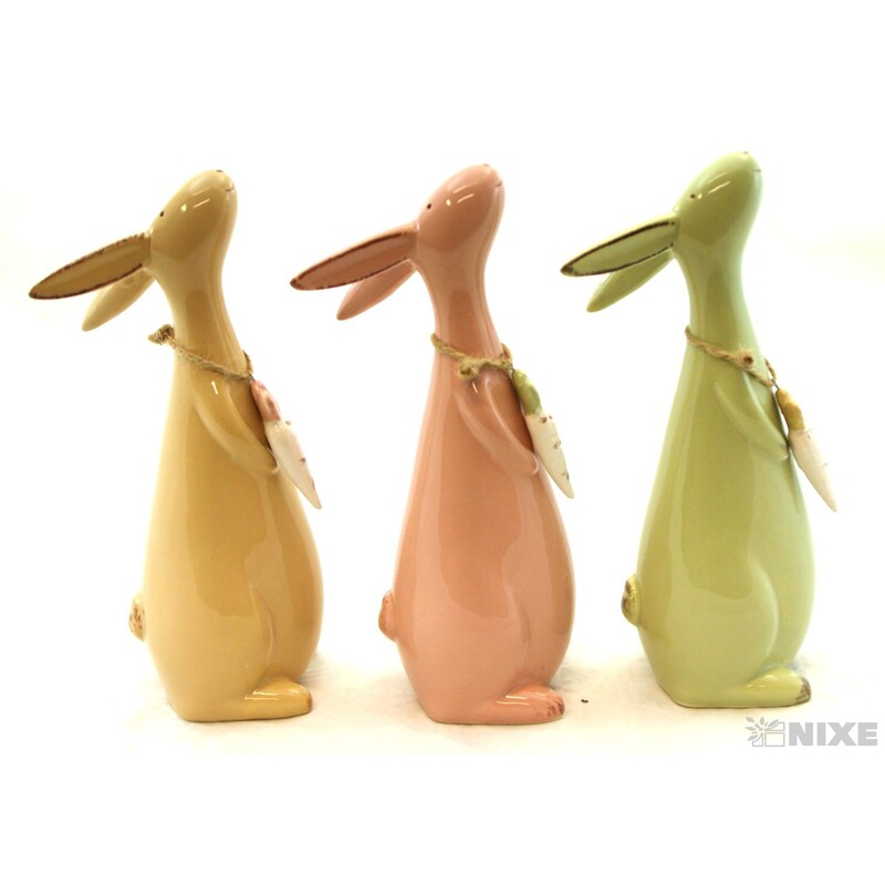 ZAJÍC KERAMIKA 20cm*MIX BAREV