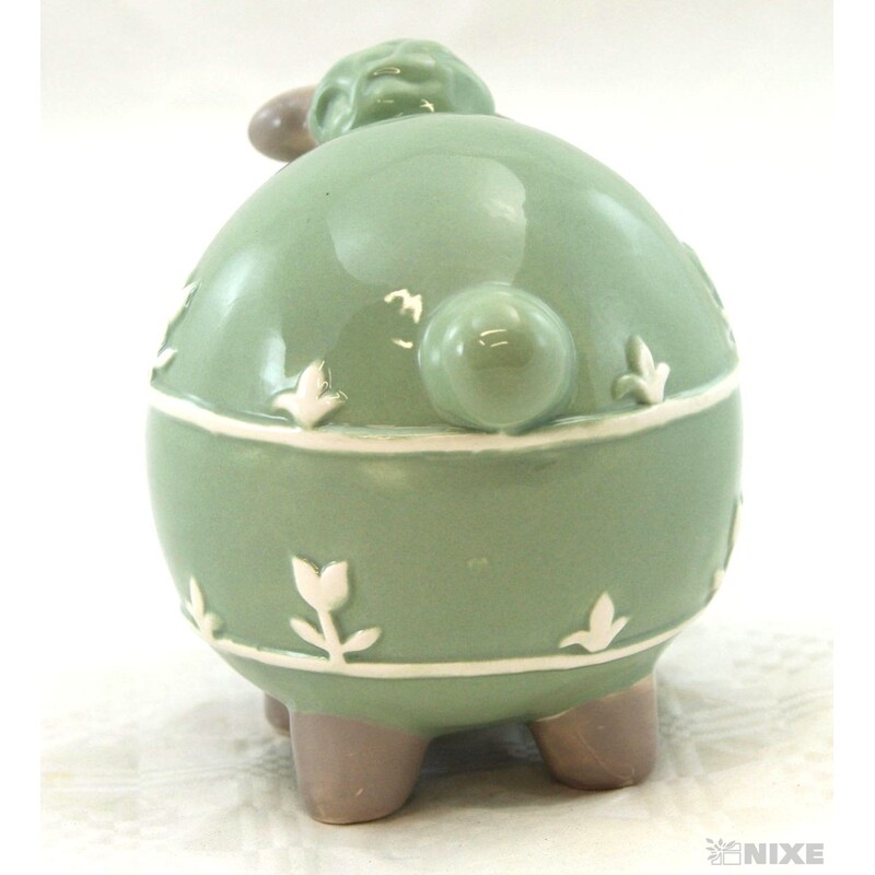 OVEČKA PORCELÁN 11x13cm*ZELENÁ