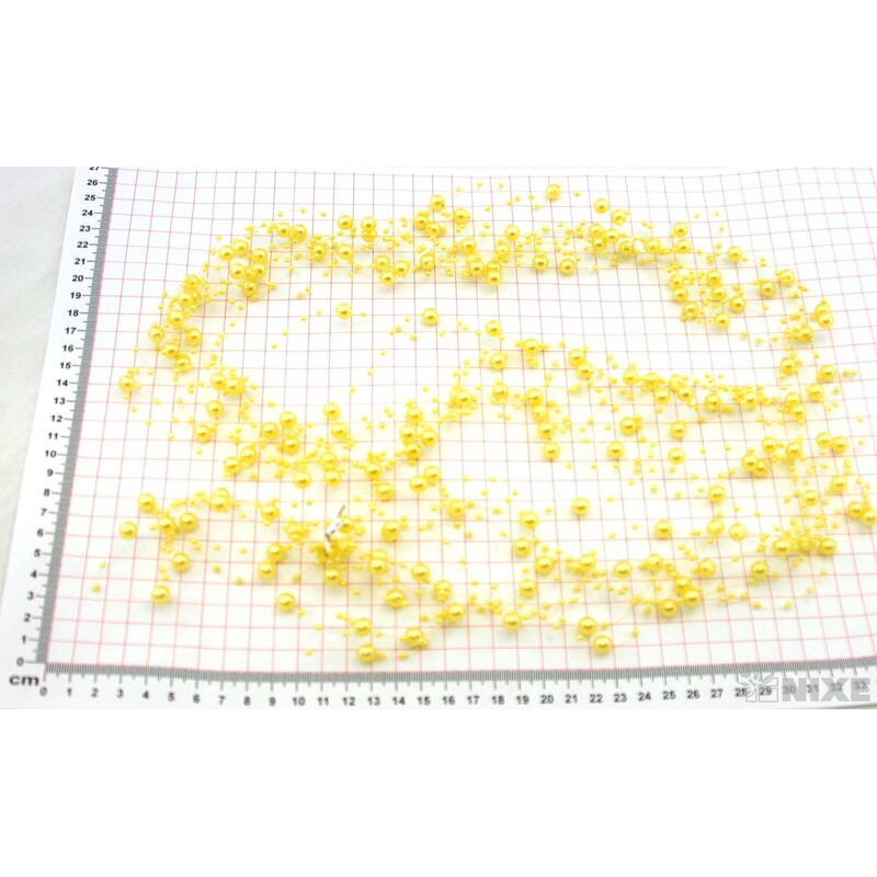 PERLIČKY NA SILONU 120cm 10ks*ŽLUTÁ