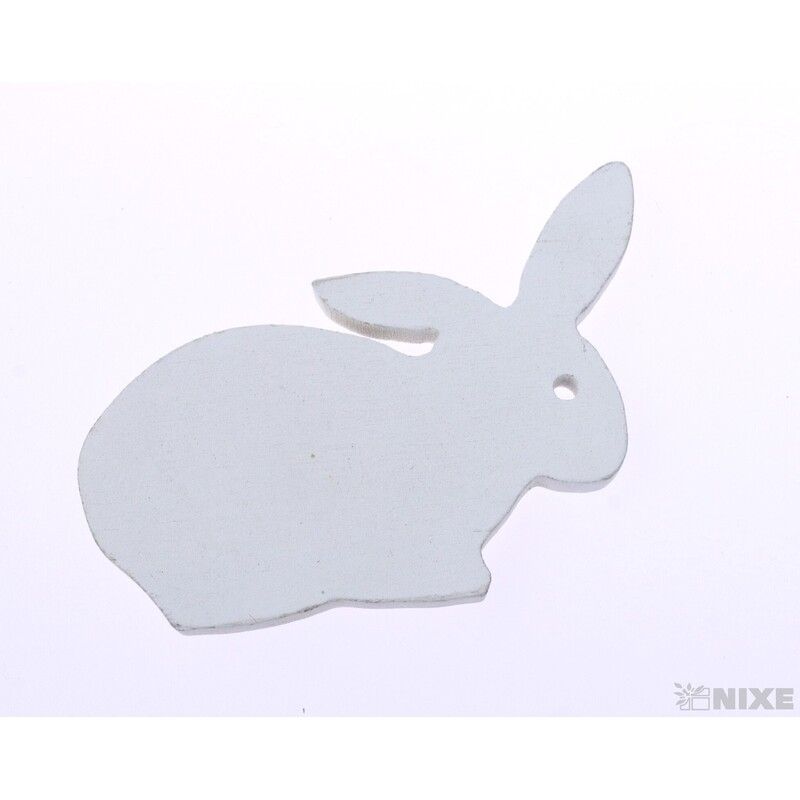 ZAJÍC 10ks 5x6cm*BÍLÁ