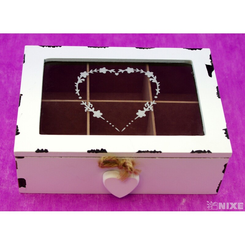 SKŘÍŇKA 23x17x6cm*BÍLÁ