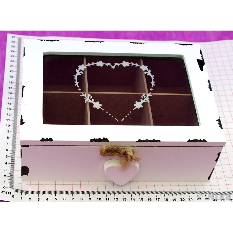 SKŘÍŇKA 23x17x6cm*BÍLÁ