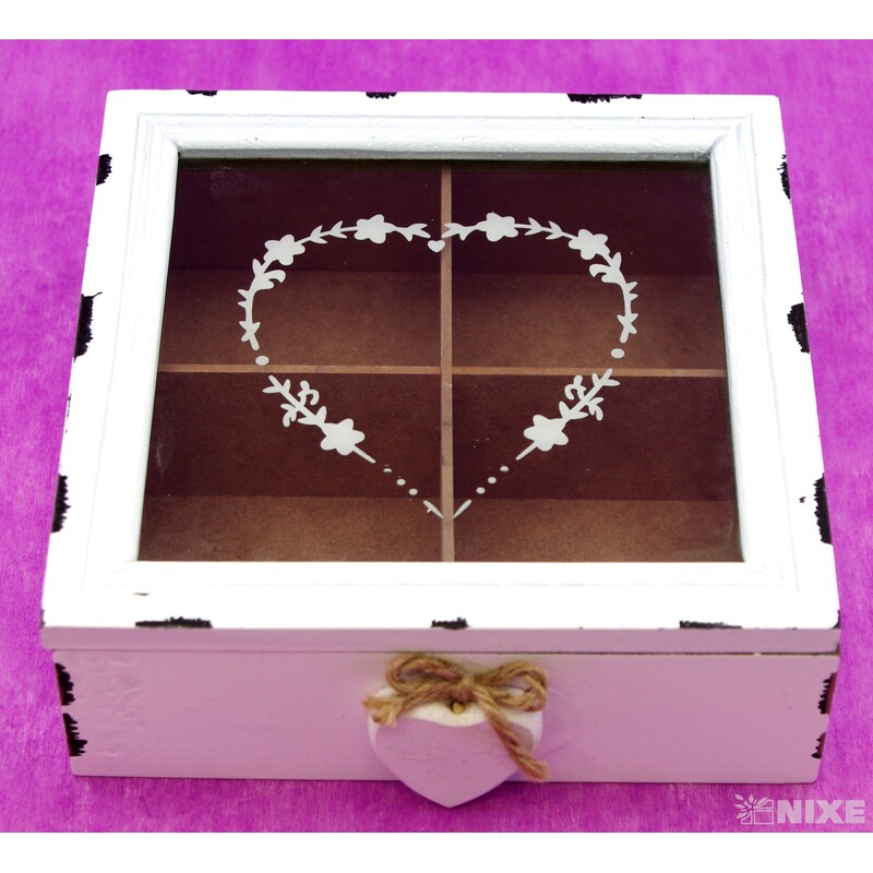 SKŘÍŇKA 16,5x16,5x4cm*BÍLÁ