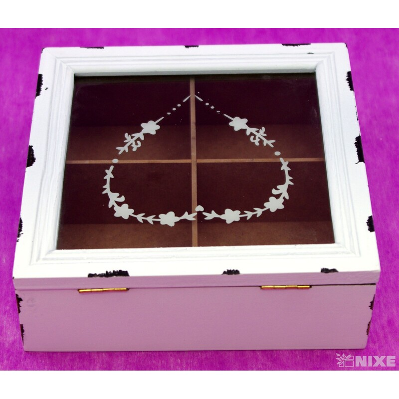 SKŘÍŇKA 16,5x16,5x4cm*BÍLÁ