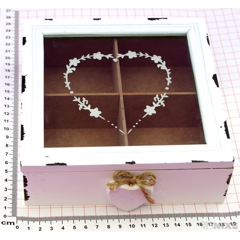 SKŘÍŇKA 16,5x16,5x4cm*BÍLÁ