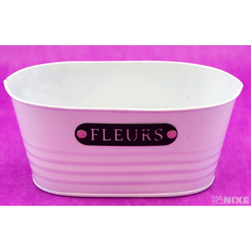 PLECHOVÁ MISKA OVÁL 20x12x9cm*BÍLÁ