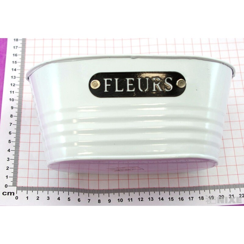 PLECHOVÁ MISKA OVÁL 20x12x9cm*BÍLÁ