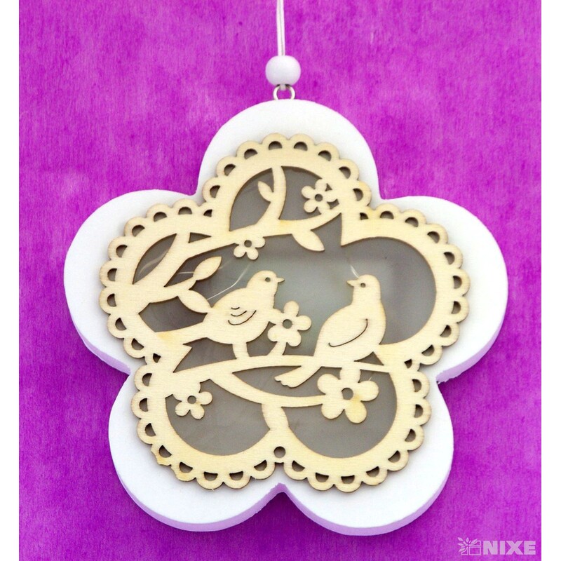 KYTKA LED 12cm*BÍLÁ