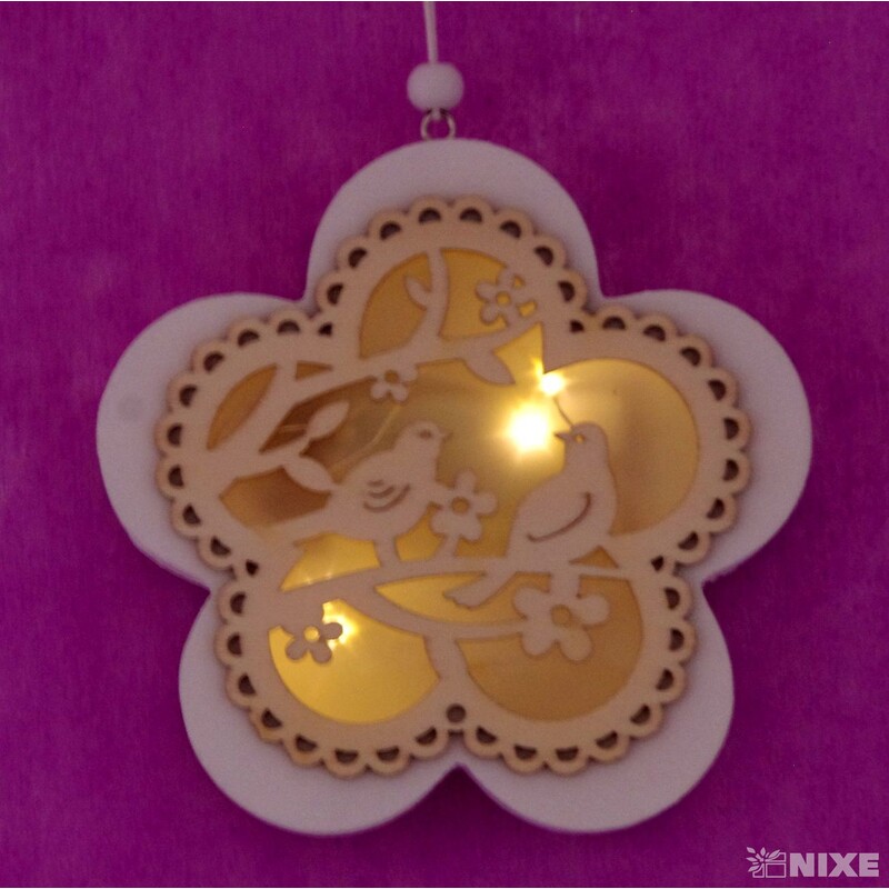 KYTKA LED 12cm*BÍLÁ