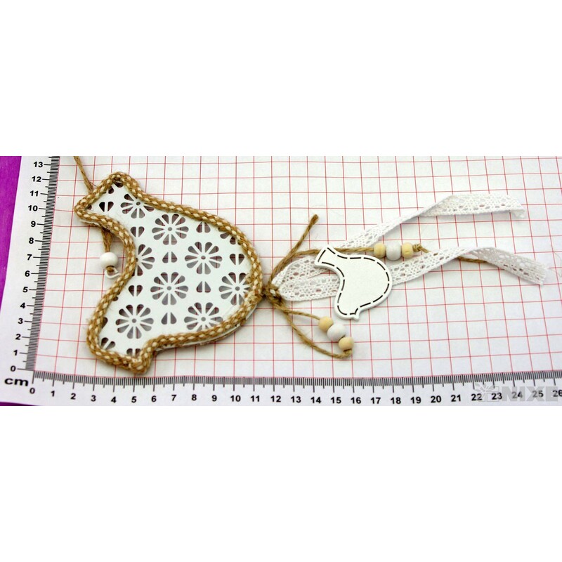 ZÁVĚS PTÁČEK PLECH 12x10cm*