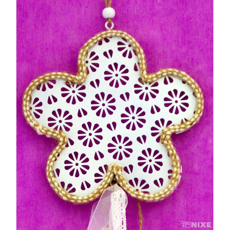 ZÁVĚS KVĚT PLECH 14x50cm*