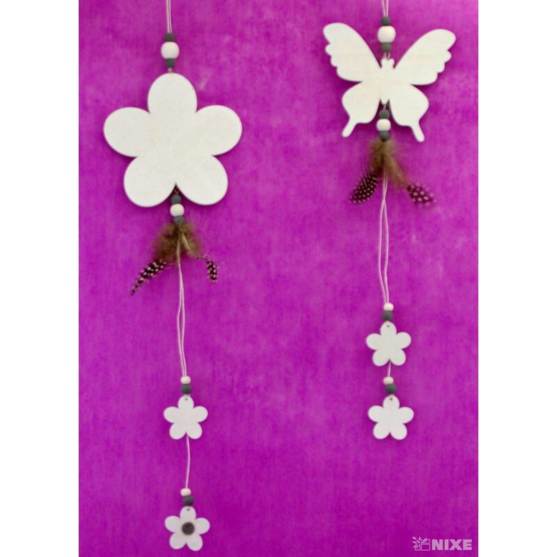 ZÁVĚS DŘEVO MIX 12x40cm*