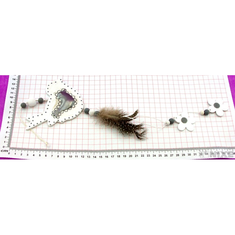 ZÁVĚS DŘEVO MIX 12x40cm*