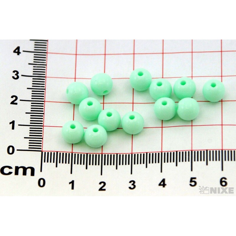 KORÁLKY 8mm MAT*TYRKYSOVÁ