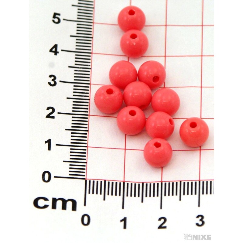 KORÁLKY 8mm MAT*MERUŇOVÁ