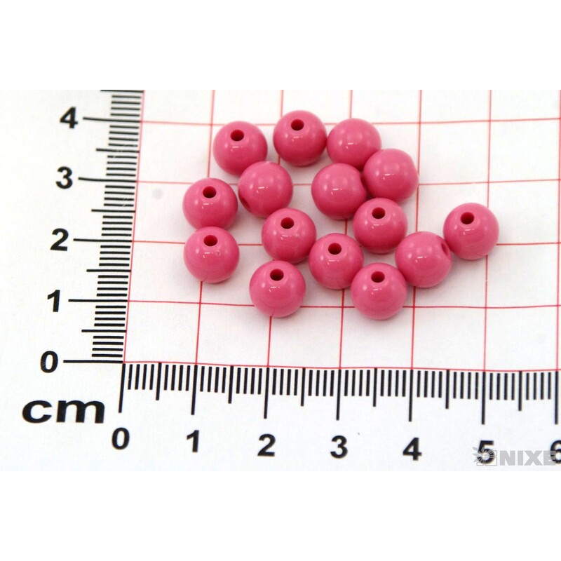 KORÁLKY 8mm MAT*STARORŮŽOVÁ