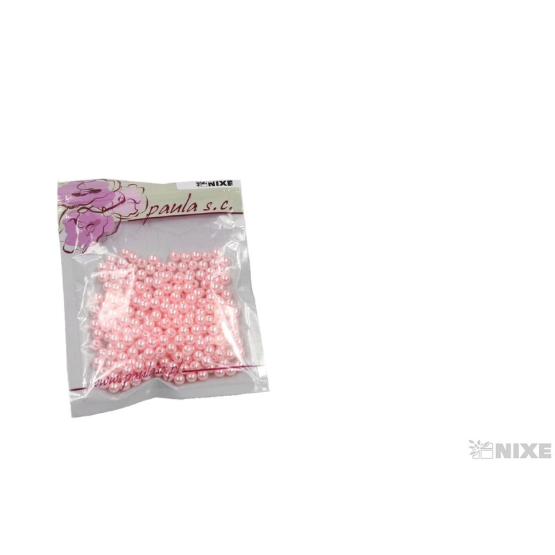 KORÁLKY 6mm 50g*STARORŮŽOVÁ