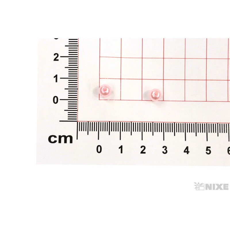 KORÁLKY 6mm 50g*STARORŮŽOVÁ
