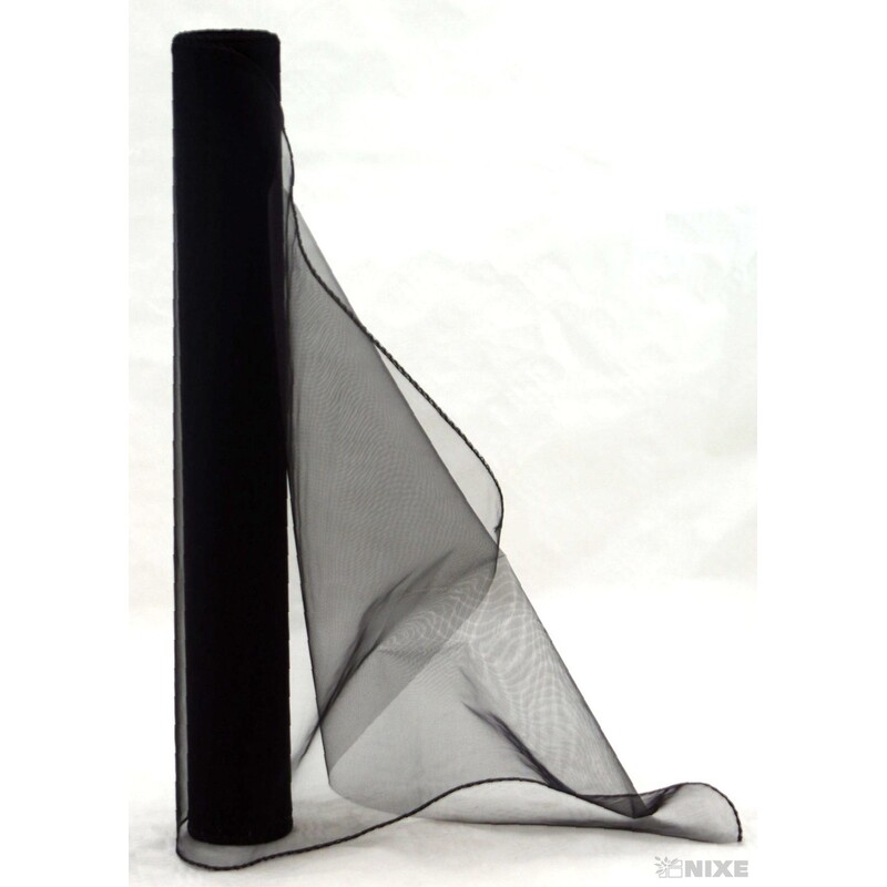 ORGANZA 39cmx8m*ČERNÁ