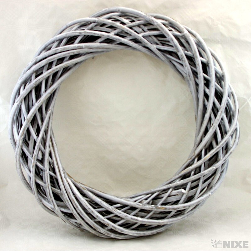 VĚNEC PROUTĚNÝ 50cm*ŠEDÁ