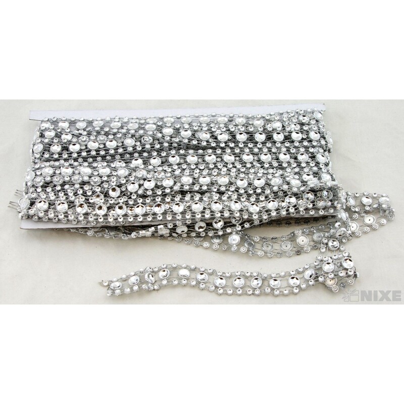 PÁSEK METAL DEKOR 20mmx9m*STŘÍBRNÁ