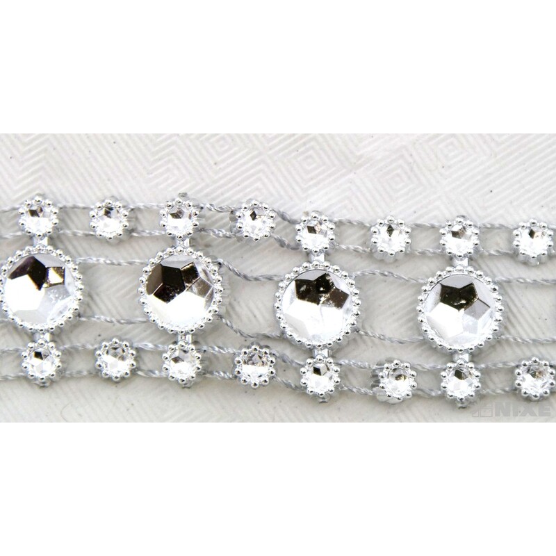 PÁSEK METAL DEKOR 20mmx9m*STŘÍBRNÁ