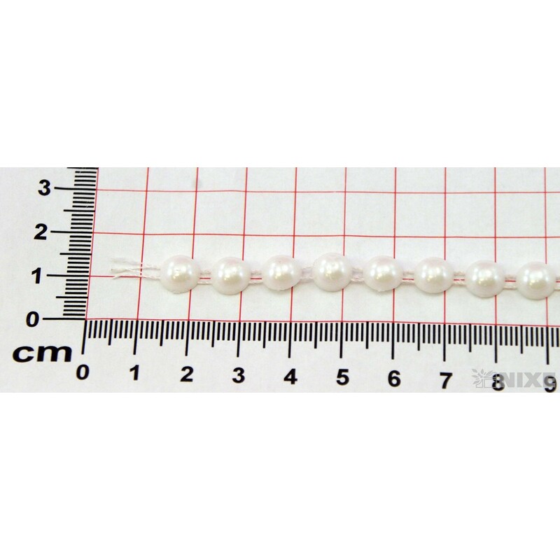 PÁSEK KORÁLKY 8mmx9m*BÍLÁ