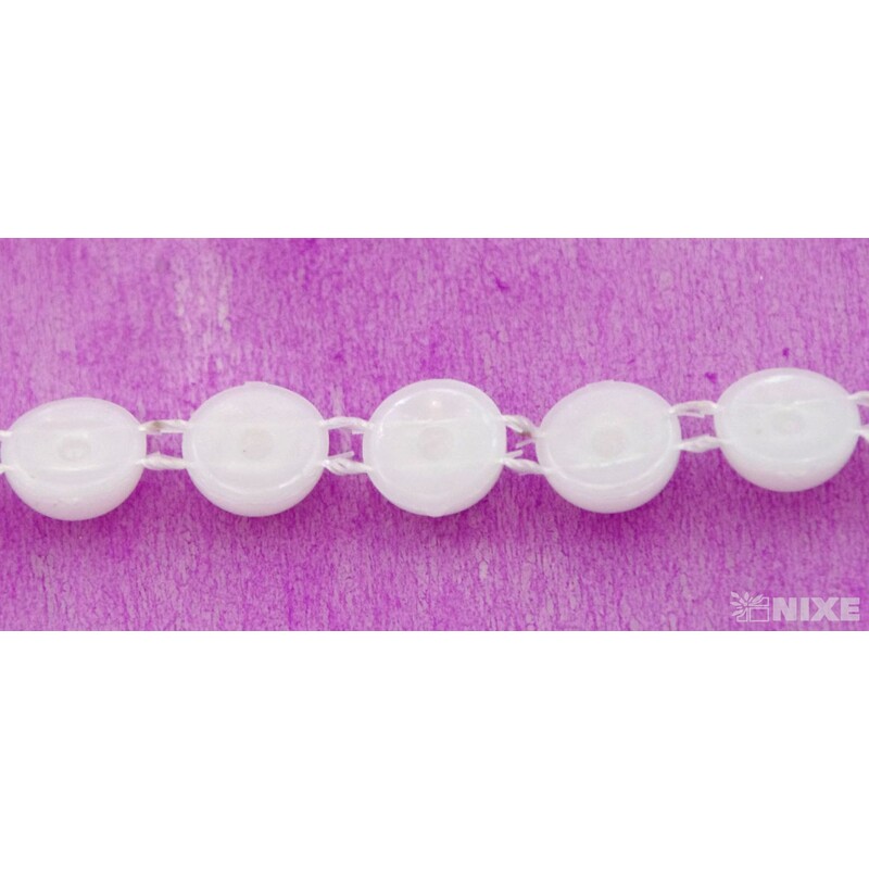 PÁSEK KORÁLKY 8mmx9m*BÍLÁ