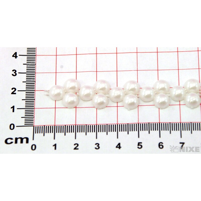 PÁSEK KORÁLKY 8mmx9m*BÍLÁ