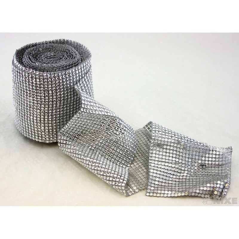 PÁSEK METAL 120mmx10yd*STŘÍBRNÁ