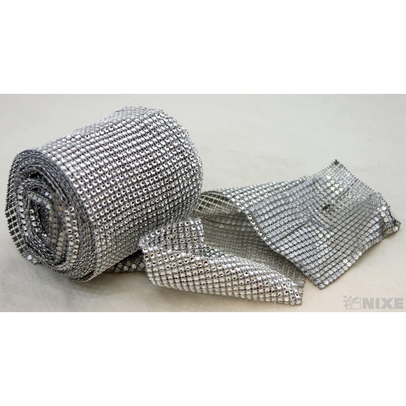 PÁSEK METAL 120mmx10yd*STŘÍBRNÁ