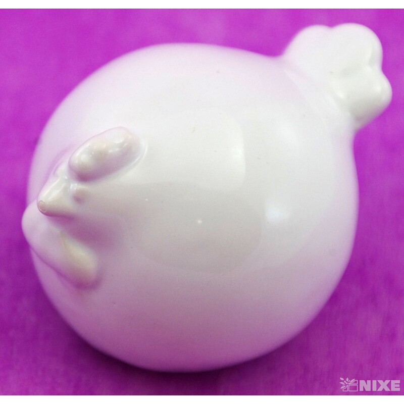 SLEPICE KERAMIKA 6,5x5cm*BÍLÁ