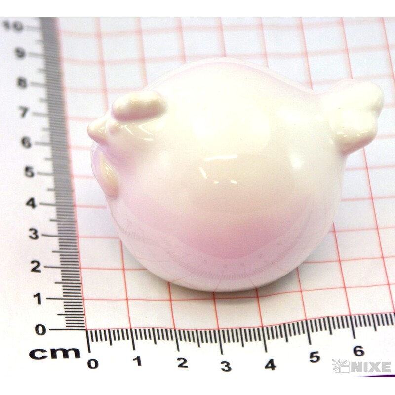 SLEPICE KERAMIKA 6,5x5cm*BÍLÁ