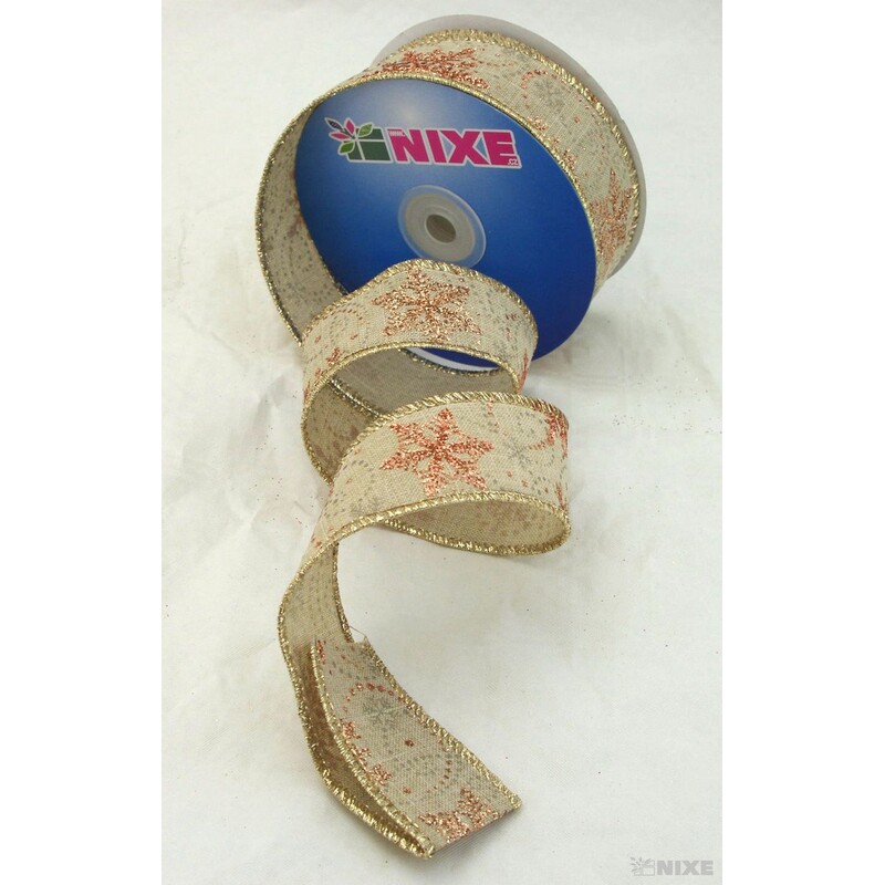 TALAHI 40mmx10yd*PŘÍRODNÍ+ČERVENÁ Y003