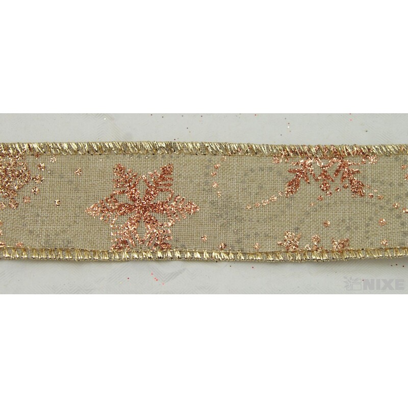 TALAHI 40mmx10yd*PŘÍRODNÍ+ČERVENÁ Y003