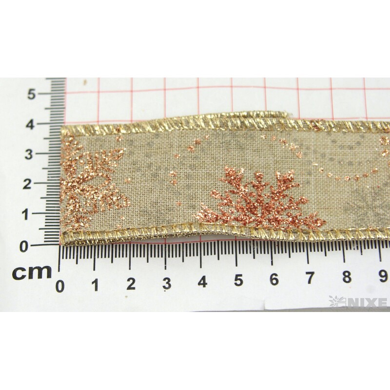 TALAHI 40mmx10yd*PŘÍRODNÍ+ČERVENÁ Y003