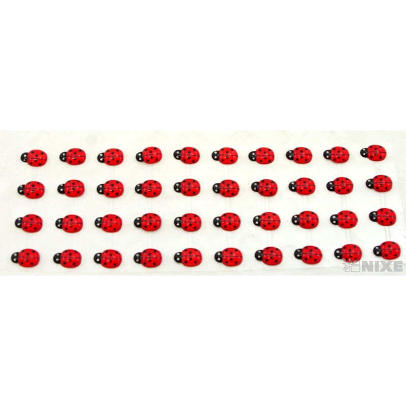 BERUŠKA NALEPOVACÍ 2cm 40ks*ČERVENÁ