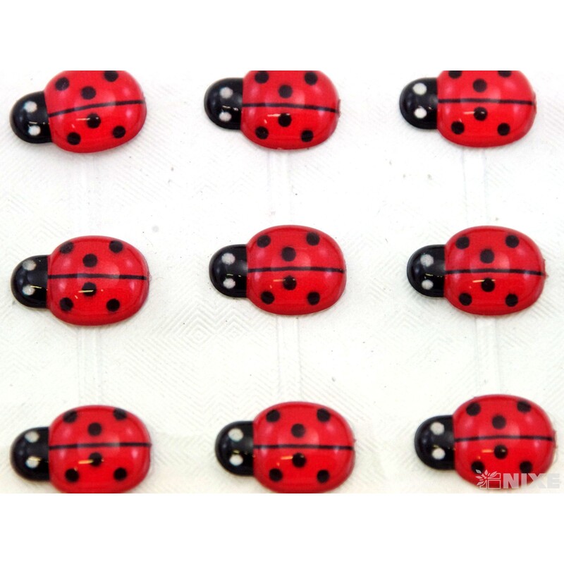 BERUŠKA NALEPOVACÍ 2cm 40ks*ČERVENÁ