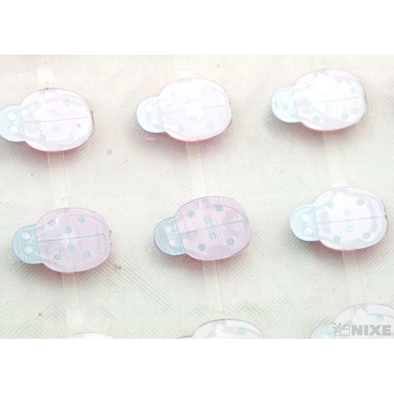 BERUŠKA NALEPOVACÍ 2cm 40ks*ČERVENÁ