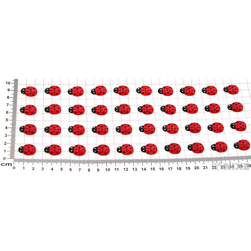 BERUŠKA NALEPOVACÍ 2cm 40ks*ČERVENÁ