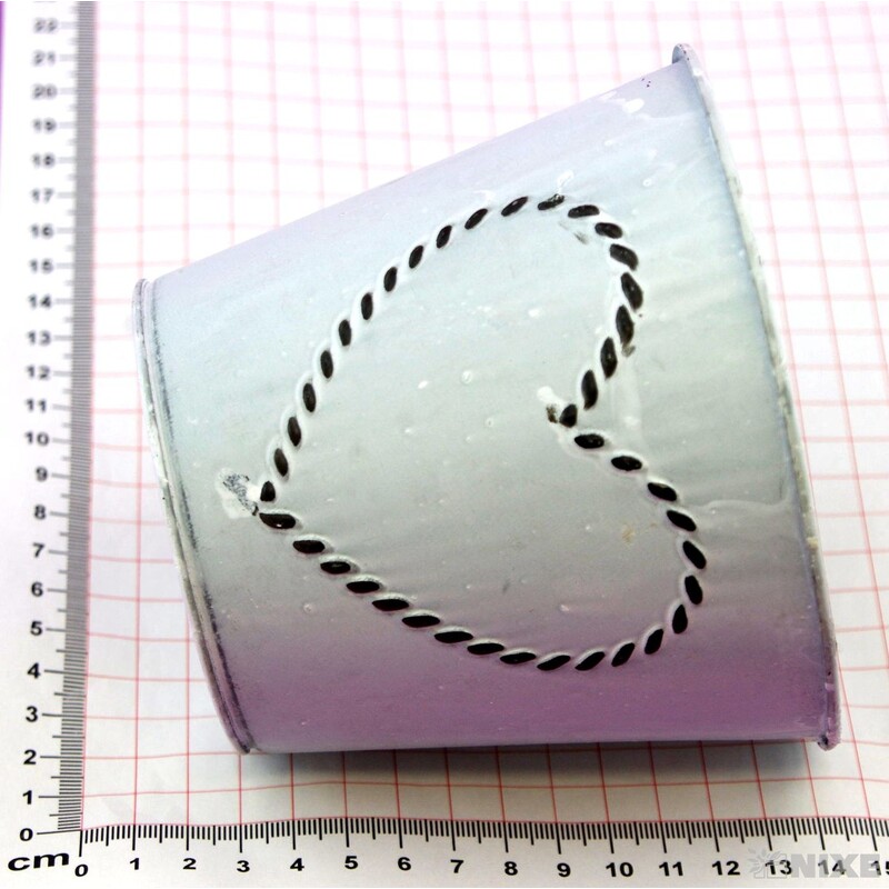 PLECHOVÝ OBAL 12,5x10cm*BÍLÁ