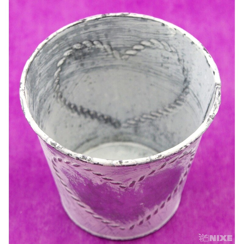 PLECHOVÝ OBAL 10x10cm*BÍLÁ