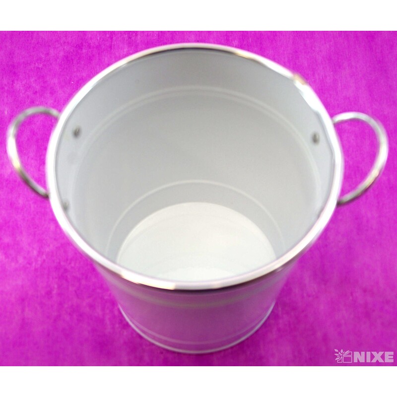 PLECHOVÝ OBAL 14x14cm*BÍLÁ