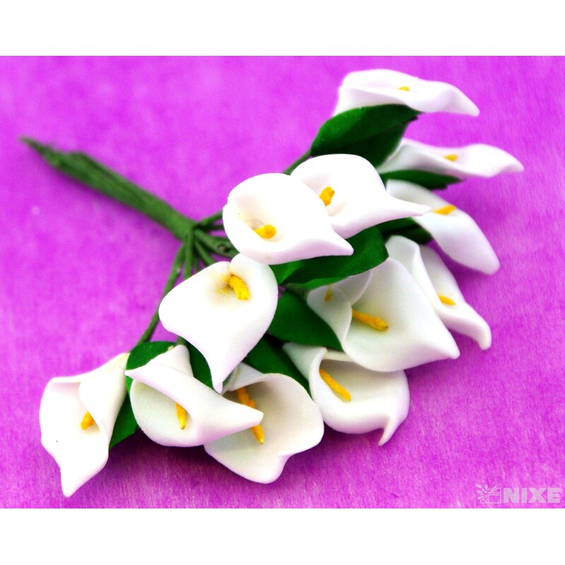 KYTIČKA SVAZEK 2x10cm 12ks 12sv*BÍLÁ