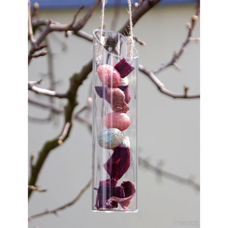 ZÁVĚS SKLO VÁZA 19cm* 